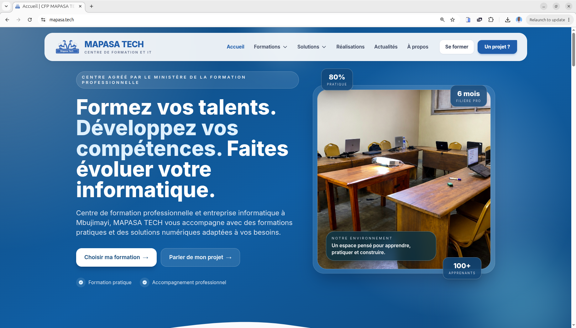 Site web de mapasa tech